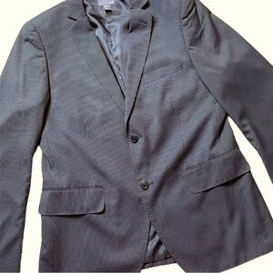 H&M - black pinstripe two-button regular fit blazer- Sz 38R